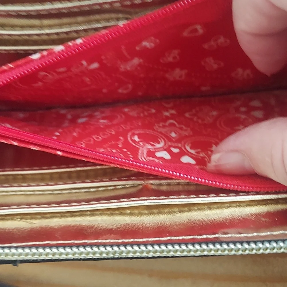 Betsy Johnson Floral Black, pink, and green Wallet - Picture 6 of 6